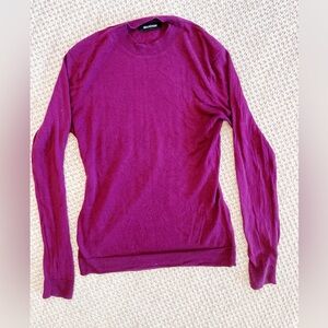 NAADAM Rich Purple Long Sleeve sweater - large - 100% cashmere gorgeous